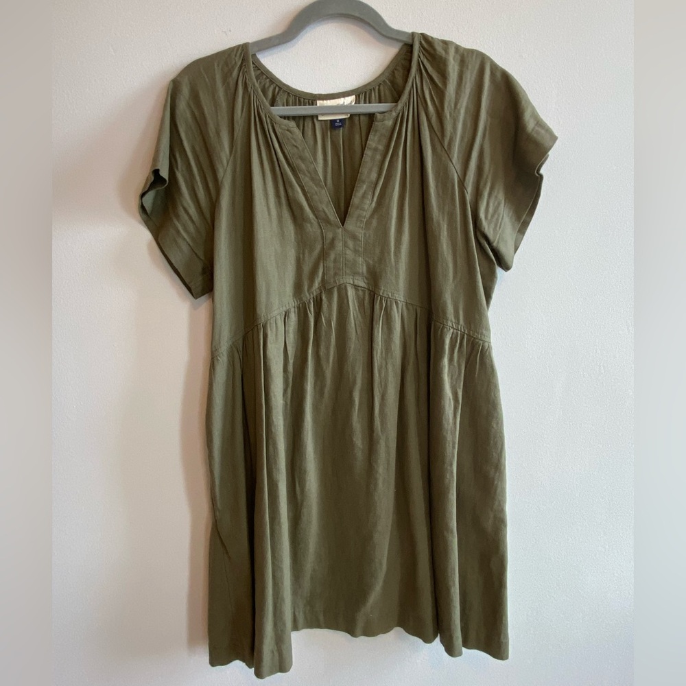 Universal Thread Olive Green V-Neck Dress